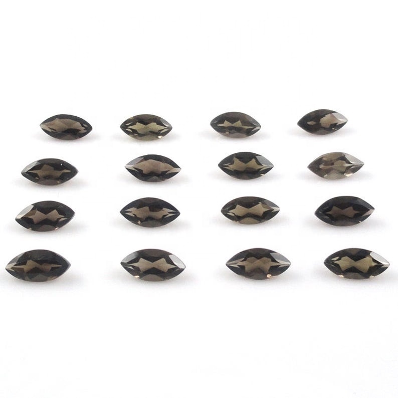 3x6mm Smoky Quartz Faceted Marquise Loose Gemstones