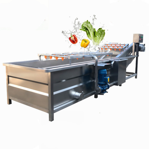 Leeks Garlic Leaf Bubble Washing Machine With High Spray