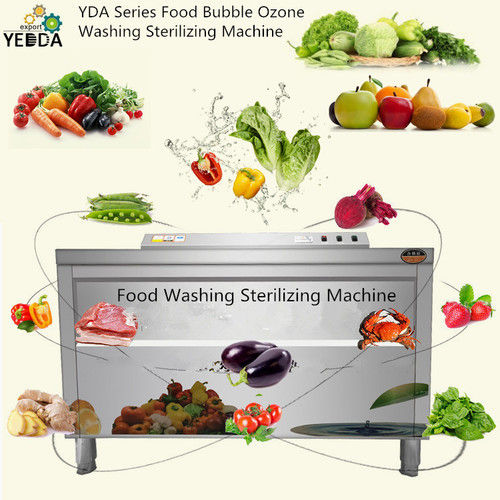 Fruit And Vegetable Shellfish Air Bubble Ozone Washing And Blanching Machine Capacity: 100-150 Kg/Hr