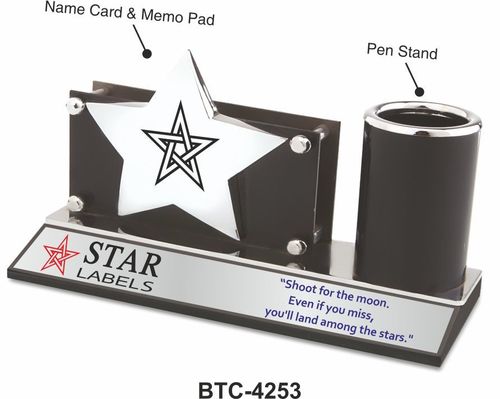 Black Star Shape Desk Organizer