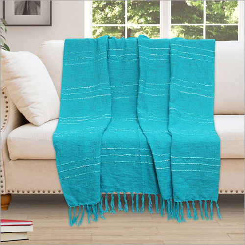 Blue Pure Cotton Stole