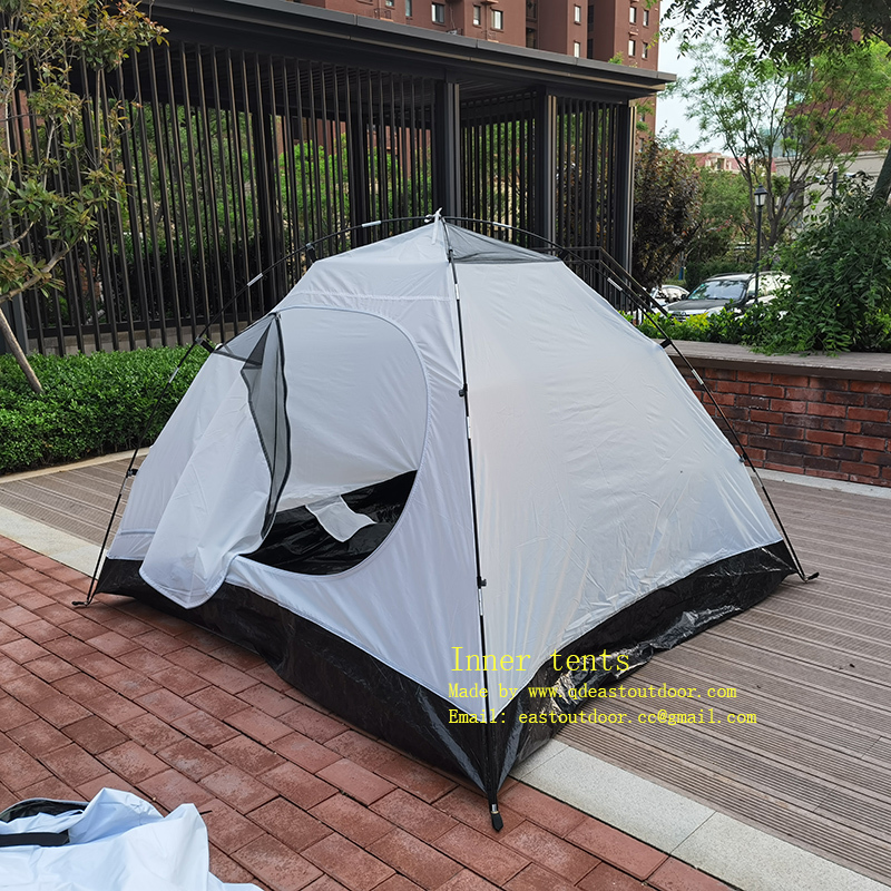 Waterproof Camping Tent Fresh  Black UV Sunshine Backpacking Tent 3 to 4 people for family weekend.