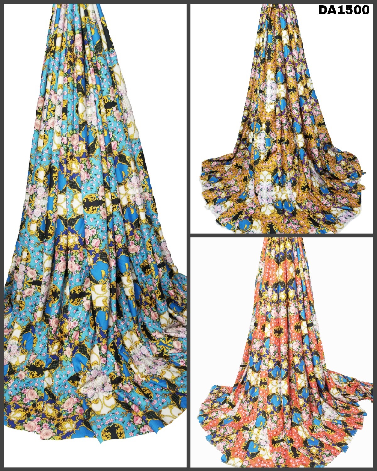 Stunning Digital Print Design on Rayon Slub Fabric