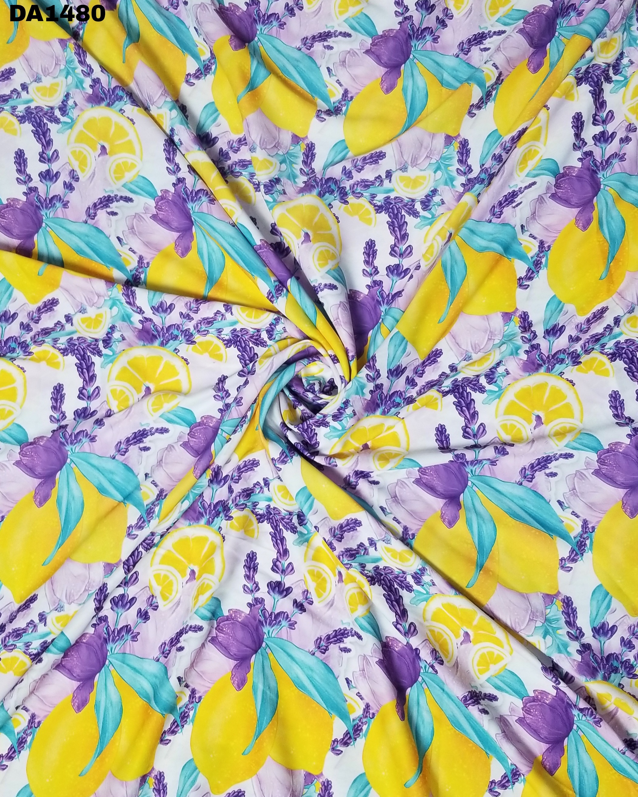 Colorful Digital Prints on Twill Silk Fabric