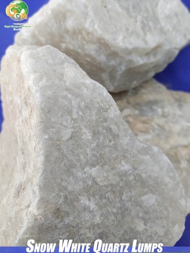 Snow White Quartzite Lumps Application: Grinding & Grains Manufacturer