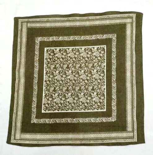 Cotton Printed Square Scarves