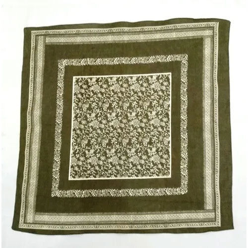 Cotton Printed Square Scarves