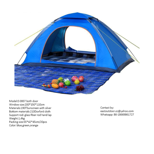 Outdoor Camping tent, sleep bag