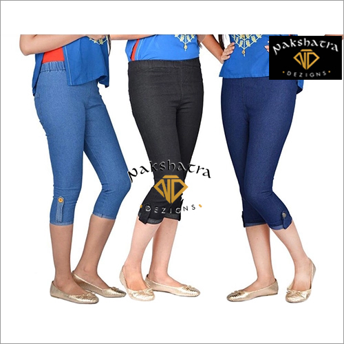 Available In Different Color Ladies Denim Jeans