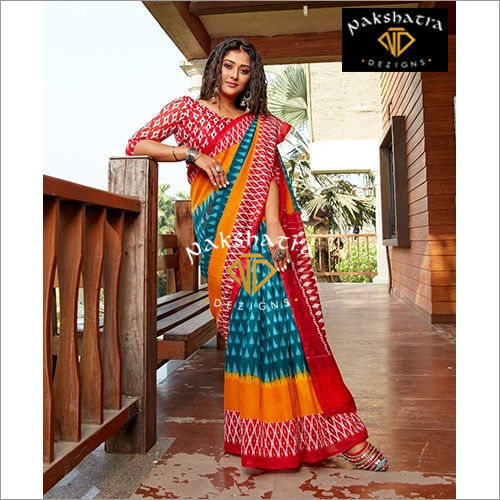 Fancy saree outlet cotton