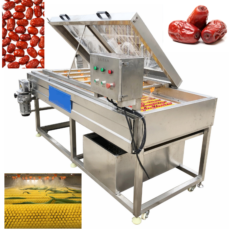 Hq-3-800 Nectarine Cactus Fruit Apricot Roller Brush Spray Washing Machine