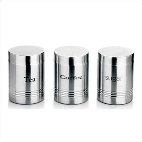 JSI 809 Stainless Steel Sober Canister Ribbed
