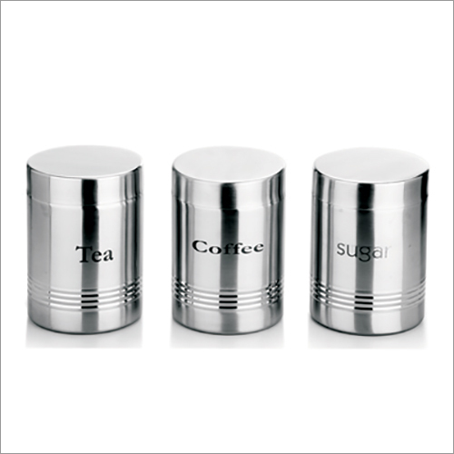 JSI 809 Stainless Steel Sober Canister Ribbed