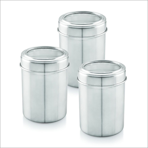 JSI 816 Steel See Through Canister By JAYNA STEEL INDIA