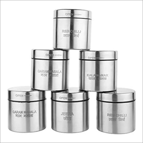 JSI 825 Steel Art Of Spice Masala Canister