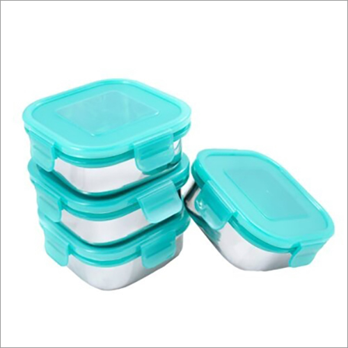 JSI 862 Square Stainless Steel Lock And Lock Tiffi Container Dabbi