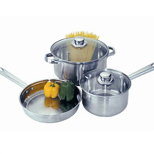 JSI-1803 Stainless Steel Induction Compatible Flat Bottom Cookware Sets By JAYNA STEEL INDIA