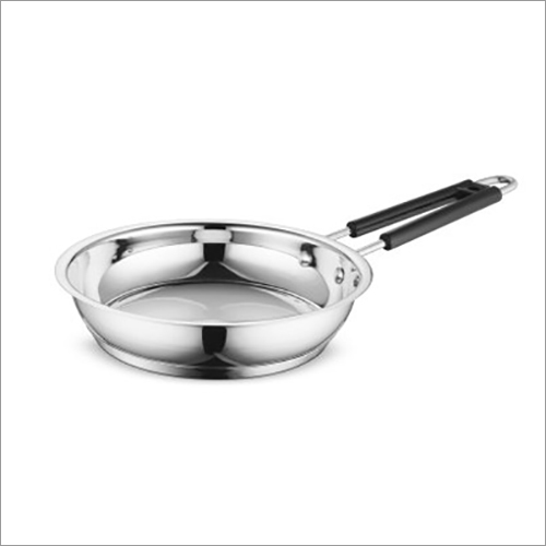 JSI-1818 Stainless Steel Encapsulated Sandwich Bottom Frypan With Wire PVC Handle By JAYNA STEEL INDIA