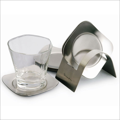 Steel Premium Cuppa Coaster Set