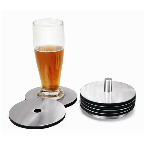 Steel Premium Round Coaster With Pipe Centre Stand