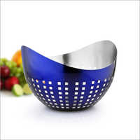 JSI 2209 Blue PVD Coated Fruit Bowls And Bread Baskets