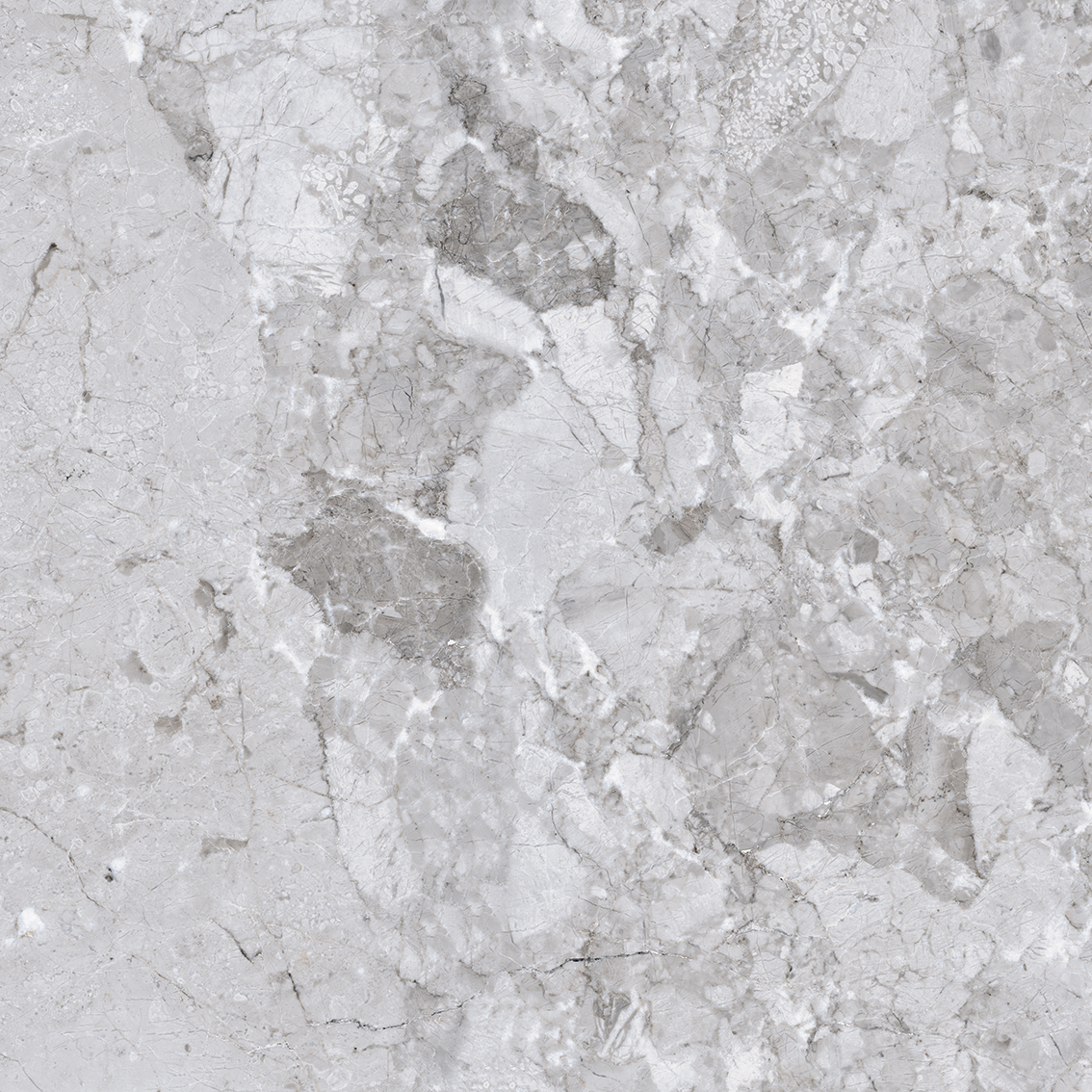 Breccia Gray 800x800mm Glossy Porcelain Tiles