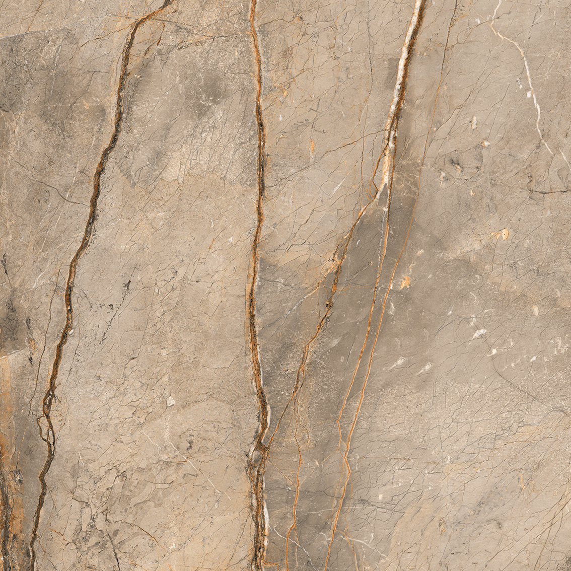 Chorus Brown 800x800mm Glossy Porcelain Tiles