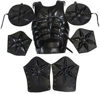 Medieval Armor Men's Leather Suit Of Armour - Knight One Size Fits Black