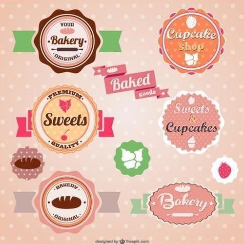 Multicolor Printed Bakery Labels