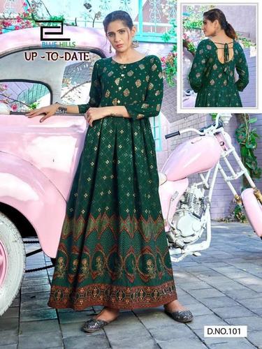 Up To Date Rayon Kurti Catalogue Set - Color: As Per Catalog