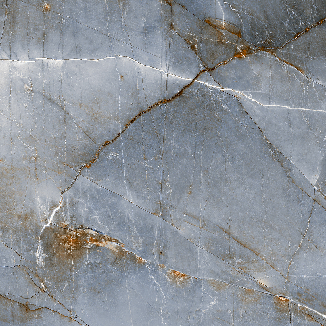 Columbus Blue 800x800mm Glossy Porcelain Tiles