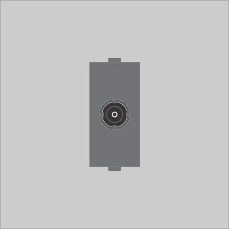 T.v Socket Grey 1m - Polycarbonate Material 1 Meter Length - Sleek Grey Finish for Modern Aesthetics Ideal for Entertainment Setups