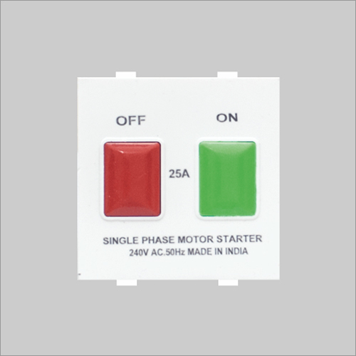 Motor Starter 16a/20a/25a 2m - Polycarbonate Material, Standard Size, White Color | Rated Voltage of 16/20/25 Ampere (A)