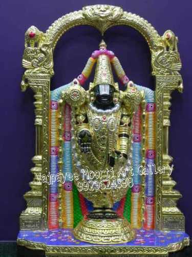 Black Marble Tirupati Balaji Moorti