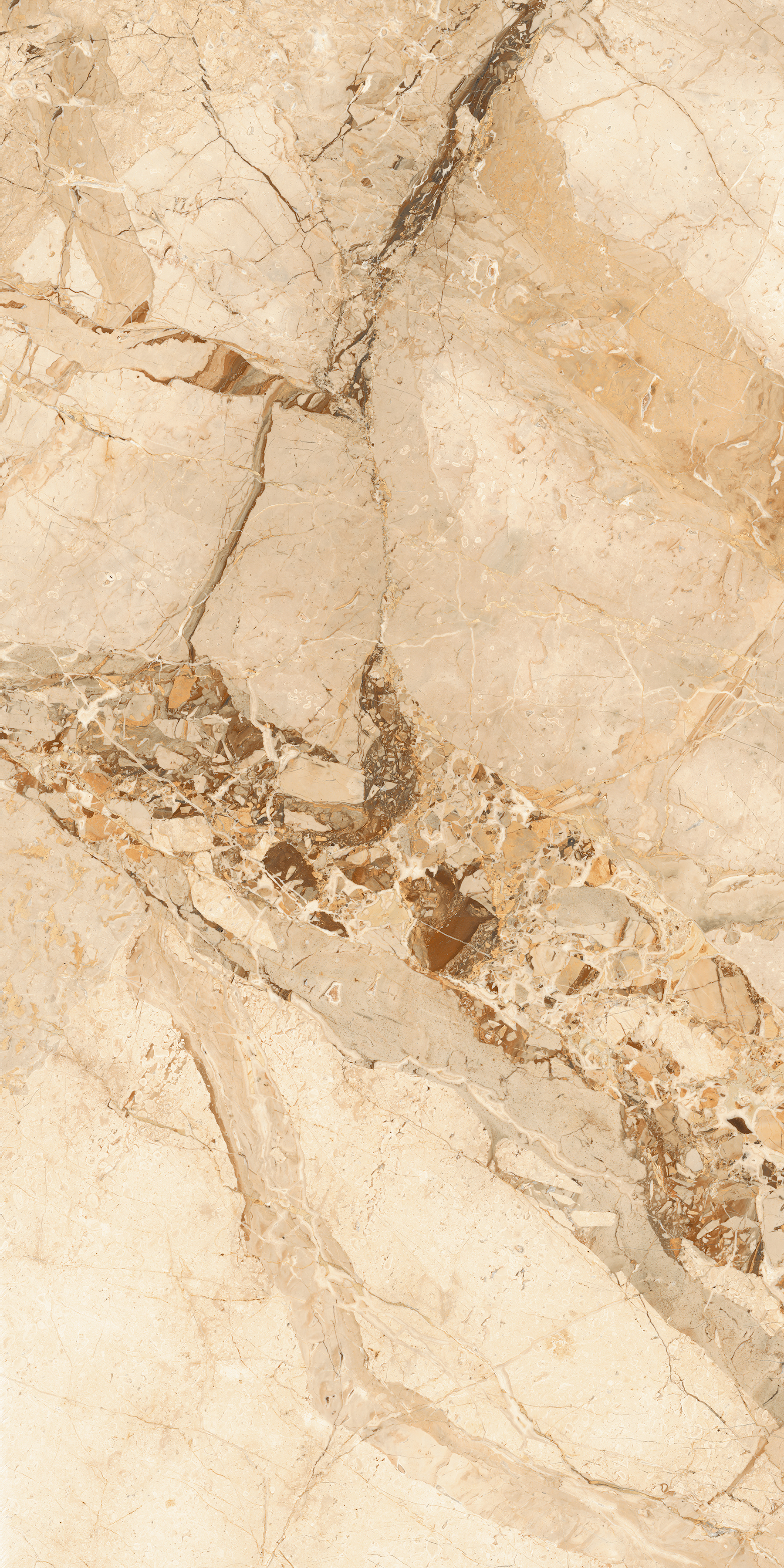BRECCIA BOOKMATCH 800X1600MM GLOSSY PORCELAIN TILE