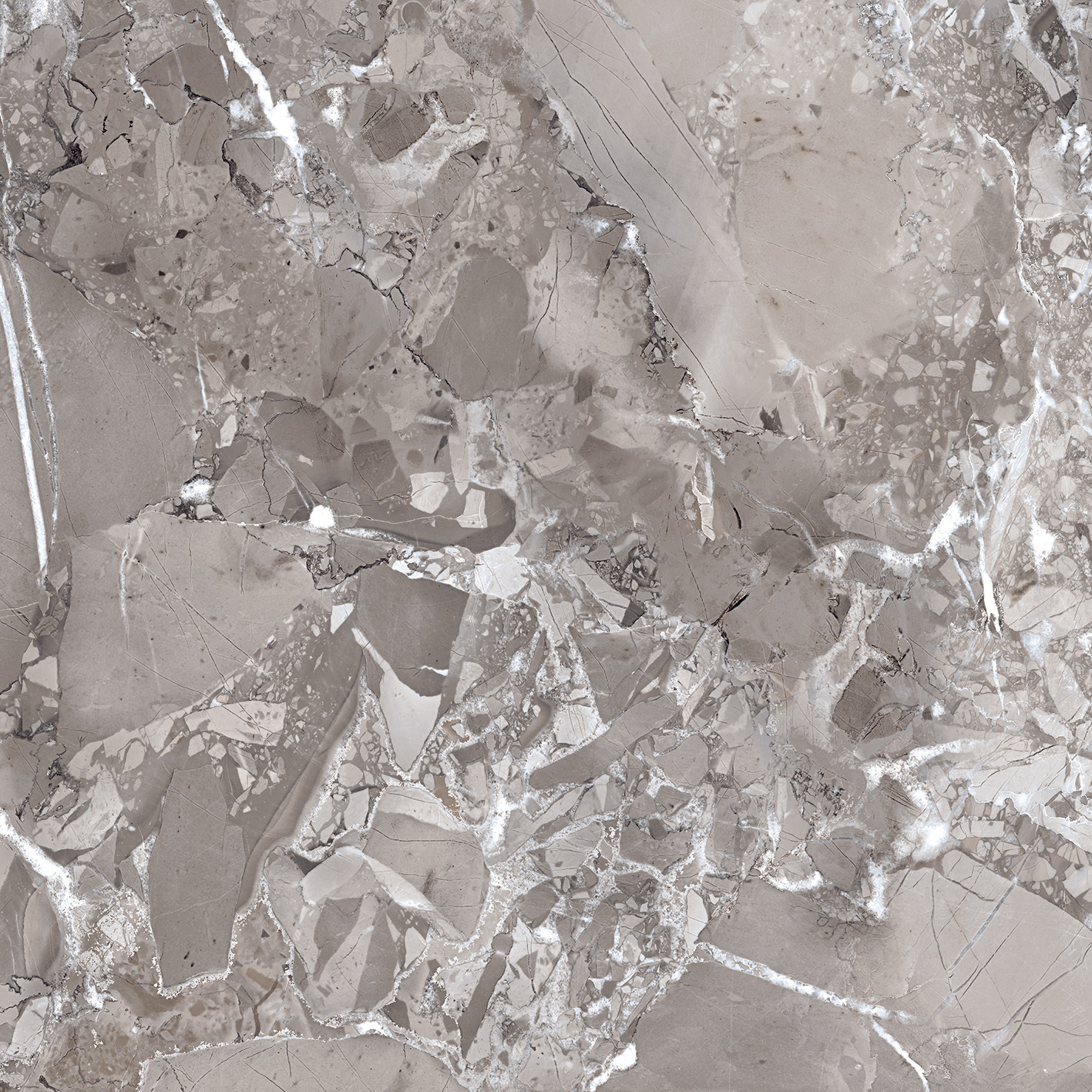DONNA NEGRO 600X600mm GLOSSY PORCELAIN TILES
