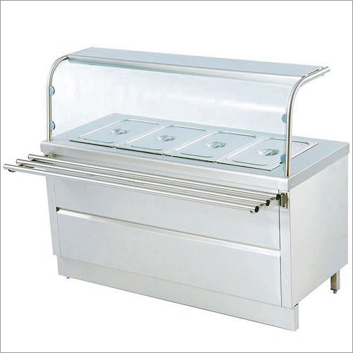 Hot Bain Marie with Sneeze Guard By QUALIPRO EQUIPMENTS LLP