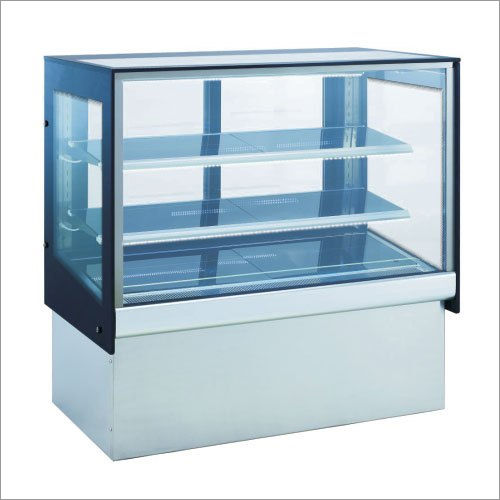 Pastry Display Counter - Tempered Glass, Spacious Design, Elegant Showcase for Desserts and Baked Goods