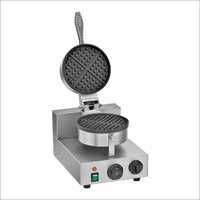 Single Round Plate Waffle Making Machine