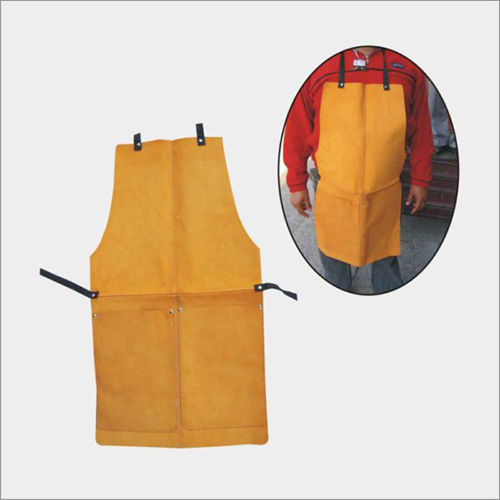 Mild Steel Yellow Leather Welding Apron