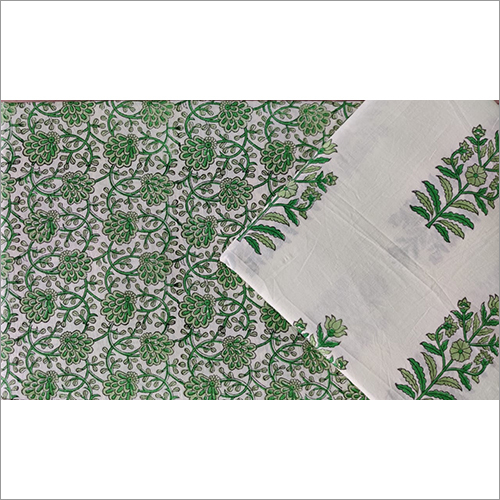 Available In Different Color Fancy Hand Block Print Cotton Fabric