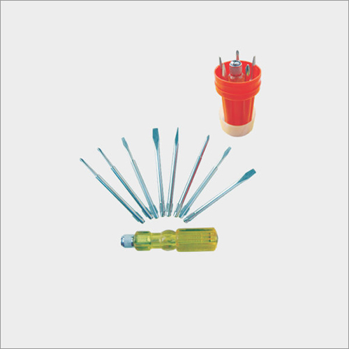 Screw Driver Kit (With Neon Bulb & Extra Extensions) Handle Material: Aluminum