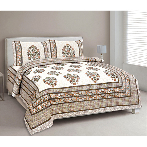Multicolor Designer Jaipuri Print Bedsheet