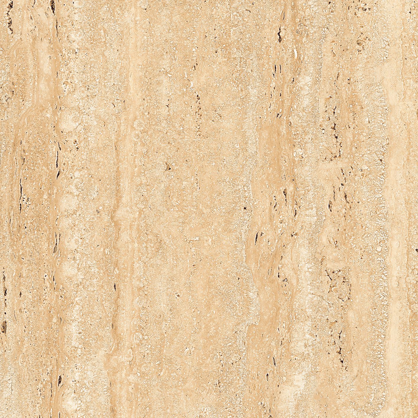 REAL TRAVERTINO BEIGE 600X600mm GLOSSY PORCELAIN TILE