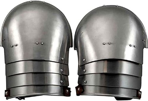 Knights Steel Pauldrons Spaulders Armor Costume Size: Large