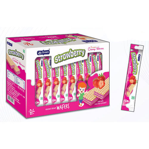 Strawberry Flavoured Creamy Wafers