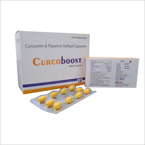 Curcumin and Piperine Softgel Capsules