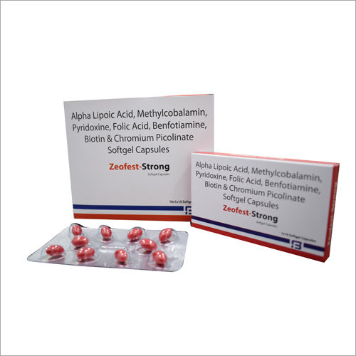 Alpha Lipoic Acid Methylcobalamin Pyridoxine Folic Acid Benfotiamine Biotin Sotfgel Capsules