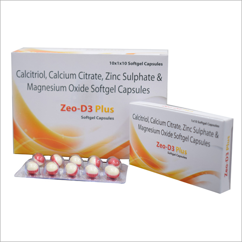 Calcitriol Calcium Citrate Zinc Sulphate and Magnesium Oxide Softgel Capsules