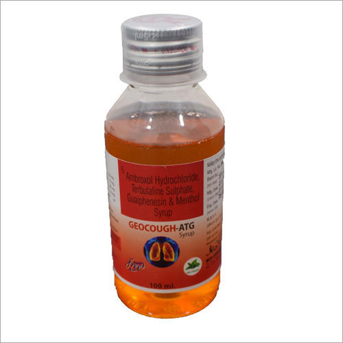 100ml Ambroxol Hydrochloride Terbutaline Suplpahte Guaiphenesin and Menthol Syrup